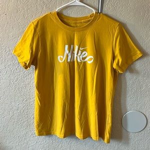 Yellow Nike tee